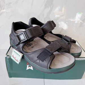 Mephisto Shark Men's Sandals Comfort Shoes Black Leather EU 42 US 8